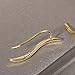 S.Leaf Ear Crawler Earrings for Women Climbers Earrings Sterling Silver Gold Climbers Earrings for Women