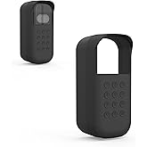 Silicone Cover for MyQ Smart Garage Video Keypad, Right-Tilt Cover Only for Outer Left Wall 20° Installation (Black)