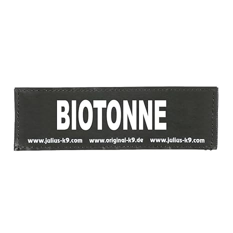 Julius K9 8151514 2 Klettsticker L. Biotonne