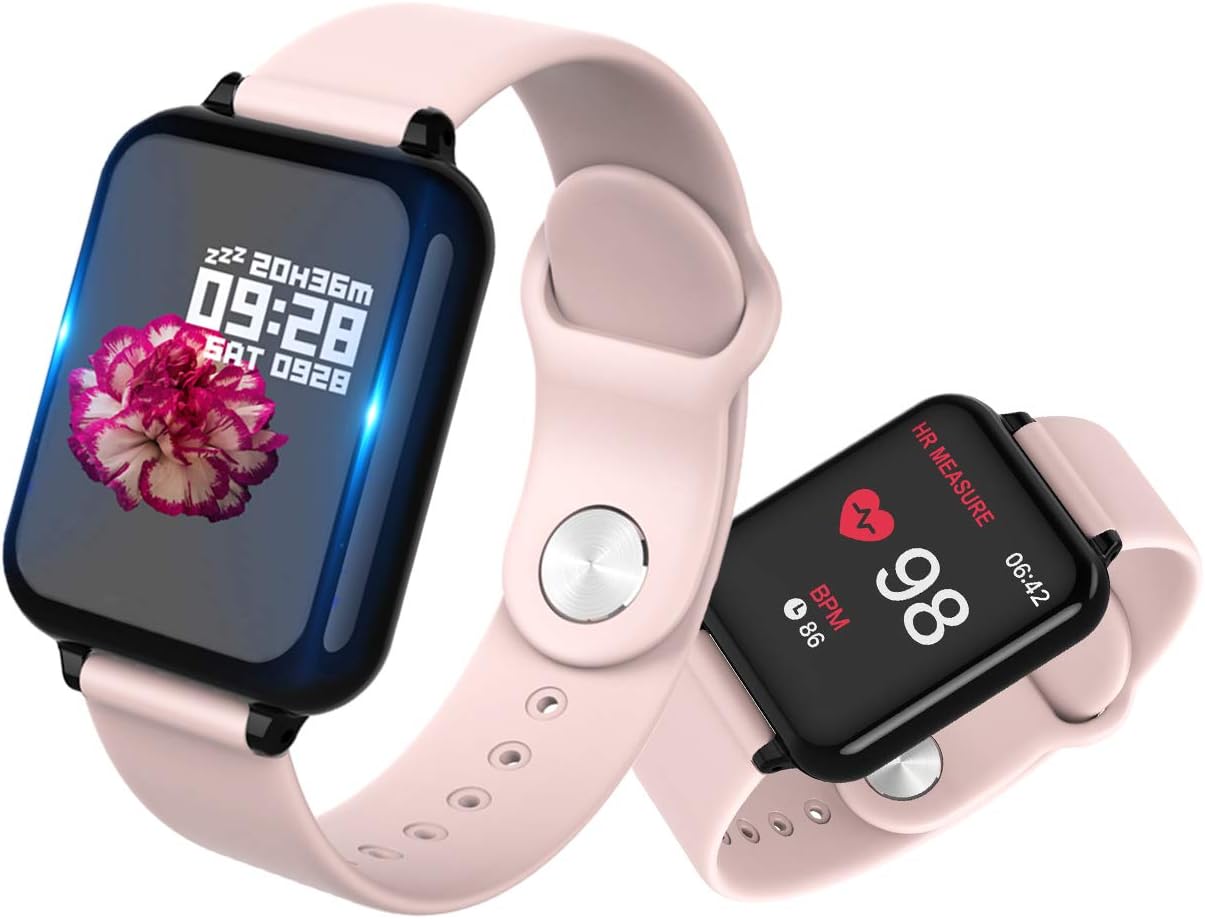 Bluetooth Smart Watch,Anding Health & Fitness Tracker Smartwatch Heart Rate Monitor Blood Pressure Activity Watch,Sleep-Tracking Calls SMS Notification Remote Camera Music For iOS Android Phone