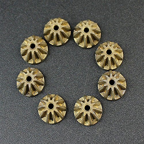 RONSHIN 12T 24T 30T 12428 Metal Gear Set Motor Driving Gear Planet Gear Differential Gear Combo Kit for WLtoys Rust-proof Treatment RC Car Truck Vehicle Part 16PCS/Set
