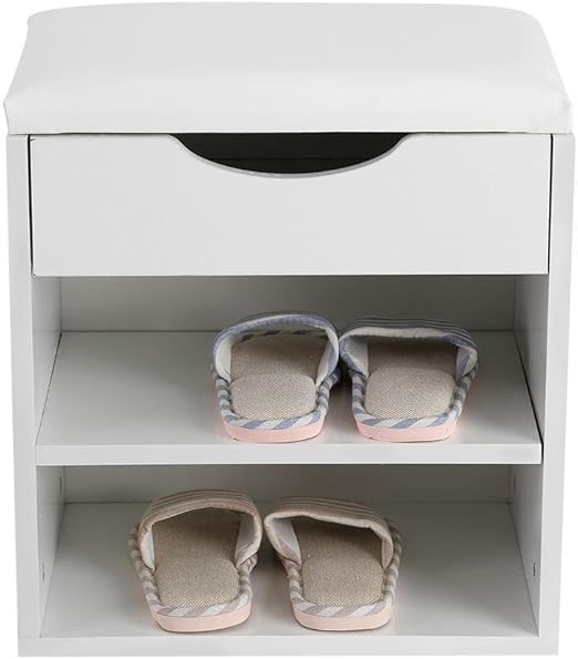 Amazon Com Shoe Chest Shoe Bench Entryway 2 Tier With Seat For