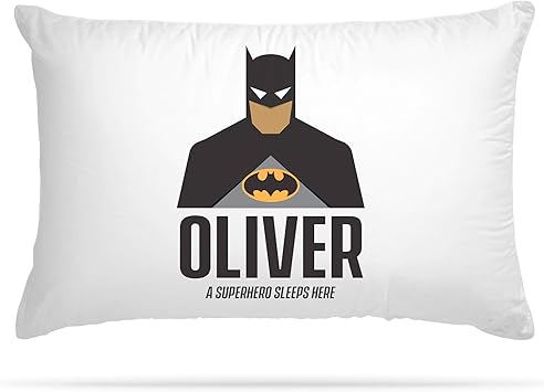 Personalisierbarer Kissenbezug 15 Verschiedene Superhelden Aufdrucke Geschenk Fur Kinderzimmer Dekoration Fur Jungen Und Madchen Batman 29 5 X 19 5 Inch 75 X 50 Cm Amazon De Kuche Haushalt