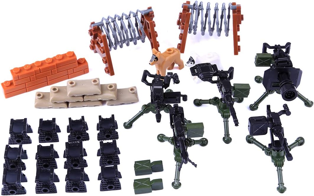 LoKauf Custom Weapons for Minifigures Military Figures SWAT Team Soldier Police Figures Set