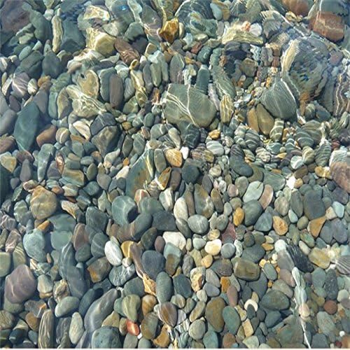 Amazon Lqwxリアルな水pebble床タイル3dフローリング防水自己粘着床絵画壁紙コーティングウォールペーパー Qwresf 壁紙