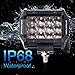 LED Pods, OFFROADTOWN 4'' 72W LED light Bar triple row Spot Beam Cube Work Light Waterproof Driving Light for Off road, UTV, Truck, ATV, SUV, Jeep, 2 Years Warranty