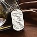 ZXOTTY to My Daughter Just Do Your Best Love Dad Daddy Father Dog Tag Military Air Force Navy Coast Guard Necklace Ball Chain Gift for Best Son Birthday Graduation Stainless Steel