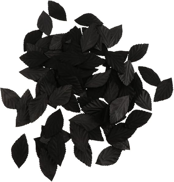 B Blesiya 100 Pieces Silk Flower Leaves DIY Craft Wedding Clip Decor