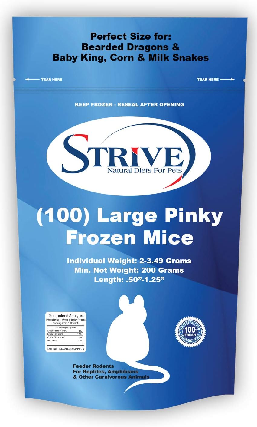 Amazon Com Strive 100 Large Pinky Frozen Mice Pet Supplies
