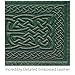 Oberon Design Celtic Braid Embossed Genuine Leather Checkbook Cover, 3.5x6.5 Inches, Green, Made in the USA