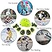 7Pcs Kids Sports Safety Protective Gear Set, RuiyiF Elbow Pad Knee Support Wrist Guard and Helmet for Children Skateboard Skating Blading Cycling Riding - Green