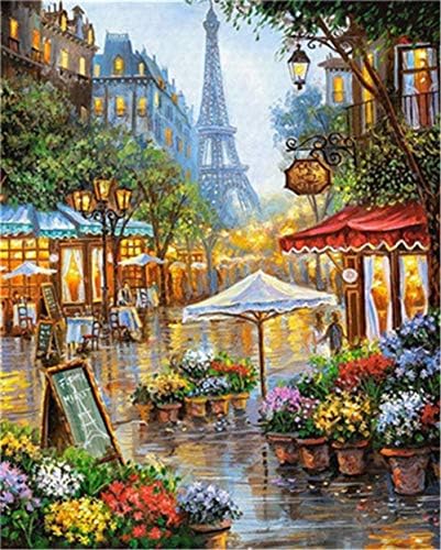 Paris Street Round Diamond Cross Stitch kit DIY Adult Children Diamond Painting