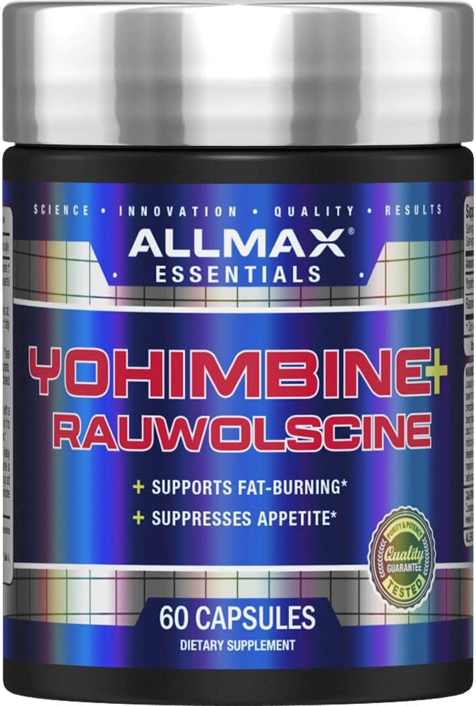 ALLMAX Nutrition Yohimbine HCI + Rauwolscine, 3.0 mg, 60 Capsules: Health & Personal Care