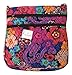 Vera Bradley Triple Zip Hipster Cross-body Bag with Updated Solid Interiors (Floral Fiesta with Black Interior)