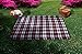 Imperial Home Soft Waterproof Picnic Blanket – Folding Travel Blanket with Carry Strap – Beach Blanket or Picnic Mat (Black, White, Red)