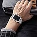 For Apple Watch Band 42mm Upgraded Stainless Steel Magnetic iwatchband with Metal Case for Apple Watch Series 3 Series 2 Series 1 Protective Bumper Replacement Strap Silver