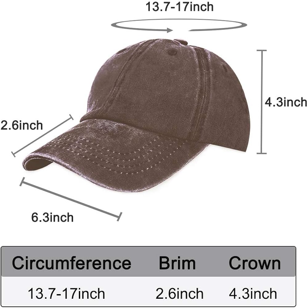 AVANTMEN Kids Baseball Cap Distressed Washed Sunhat Toddlers Little Boys Girls Cotton Hat 2-7 Years (3 Pack Black/Grey/Brown): Clothing