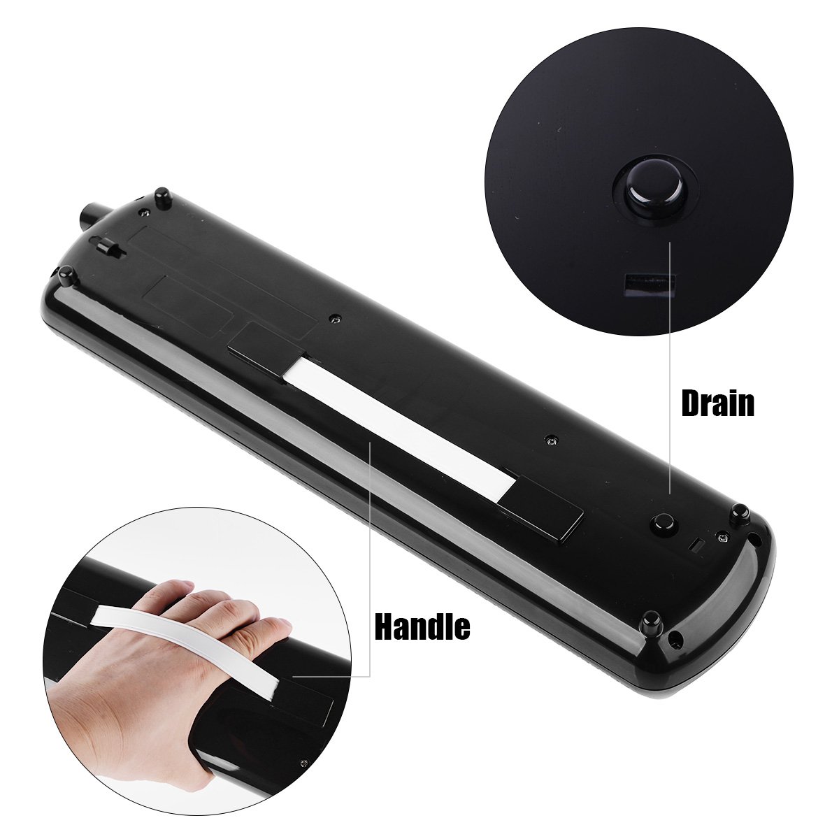 FINO 37Key Melodica Instrument Kit Pianica Wind Musical Instruments Air Piano Keyboards with Mouthpiece Tube Set Portable for Music Lovers Beginners Gift with Carrying Bag Black