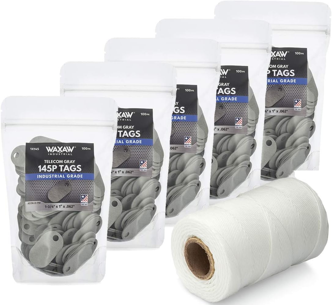 Waxed Lacing Cord Twine (1,005 FT) Cable Tie Down & 145P