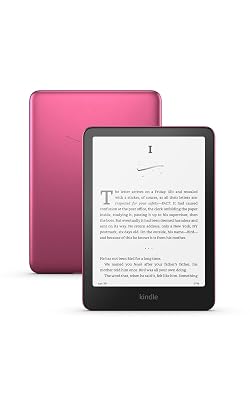 Amazon Kindle Paperwhite Signature Edition 32GB (newest model) – 20% faster with auto-adjusting front light, wireless charging, and weeks of battery life – Metallic Raspberry