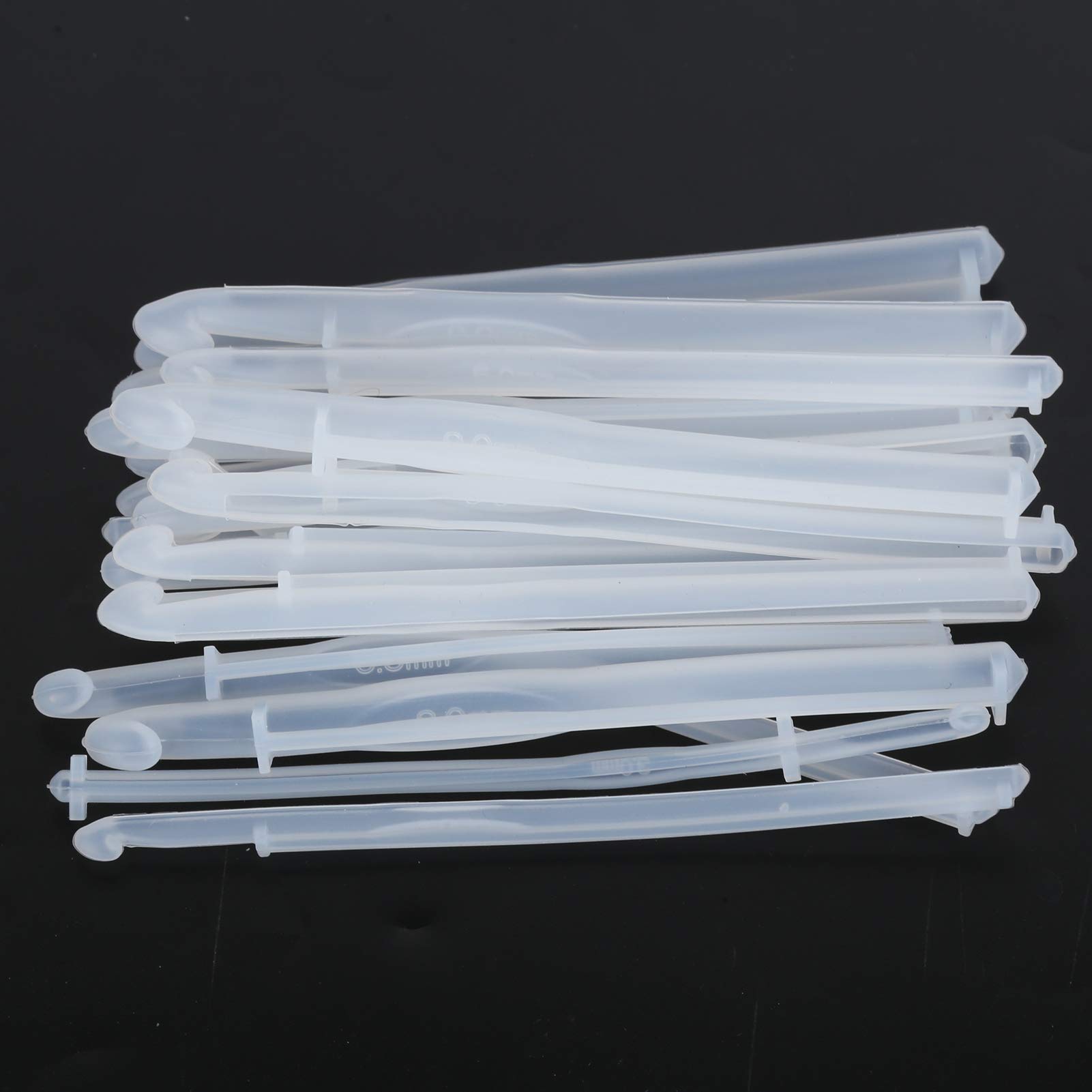 Crochet Hooks Mould, 2 Sets Silicone Crochet Moulds, Knitting Sweaters Tool Mold, for DIY Handmade Crafts