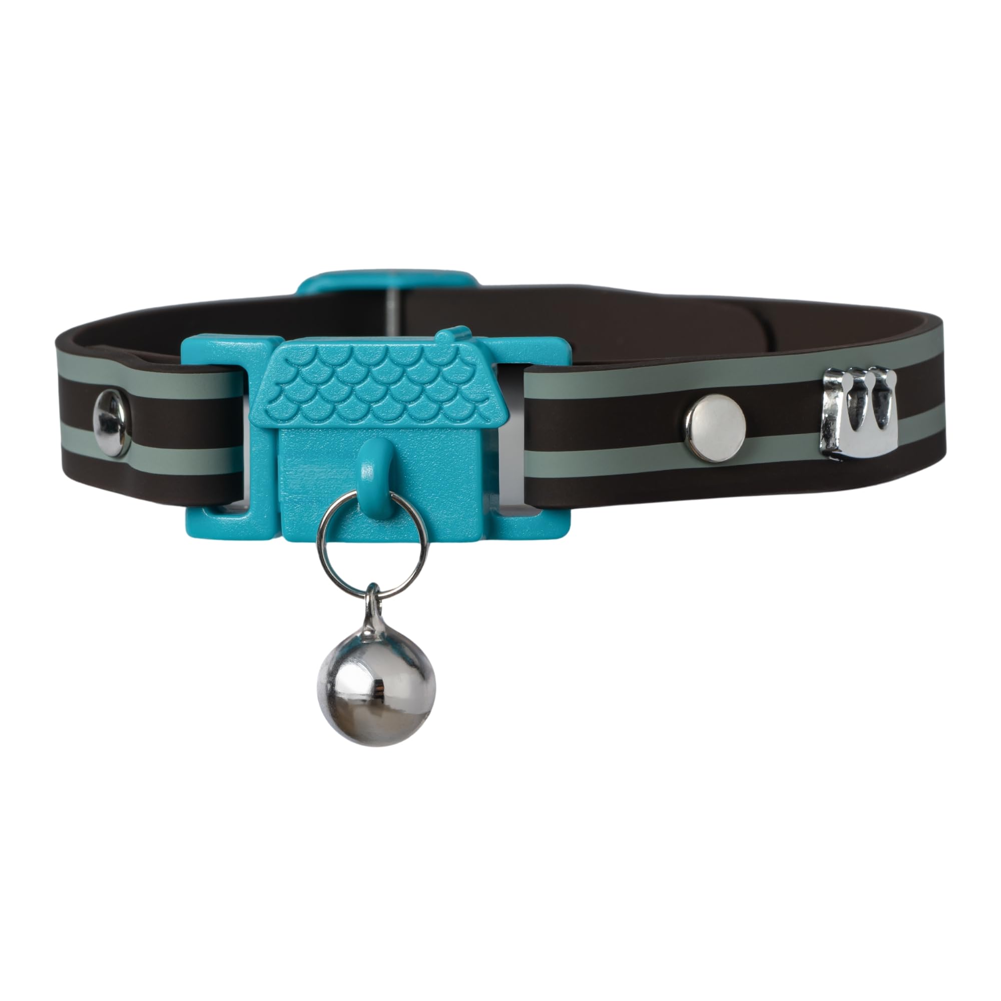 Kittyrama Cat Collar with Bell. As Seen in VOGUE. Breakaway, Quick Release, Hypoallergenic, Vet Approved. Lightweight Kitten Collar. Soft & Comfy. Havana