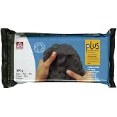 Activa Plus Clay, Black, 1.1lb, Natural Self-Hardening Air-Dry Artist Clay | Silky smooth, fine grain, all-purpose, excellent workability, minimal shrinkage, easily worked by hand or tool, non-staining