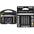 Panasonic K-KJ75KHC66A eneloop pro High Capacity Rechargeable Batteries Power Pack 6AA, 6AAA & Panasonic BK-4HCCA4BA pro AAA High Capacity Ni-MH Pre-Charged Rechargeable Batteries, 4