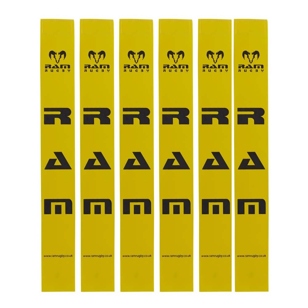 Ram Rugby Tags Only - Sets of 20 Tags - 4 Colours Available (Yellow)