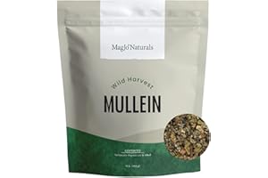 MagJo Naturals, Mullein Leaf (16 oz) Cut and Sifted, Wild-Crafted, gordolobo tea, leaves, Verbascum