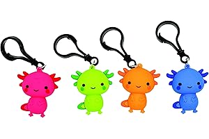 Raymond Geddes Axolotl Backpack Buddy Keychain (Pack of 24) - Axolotl Keychain Pets - Adorable Keychains Party Favors