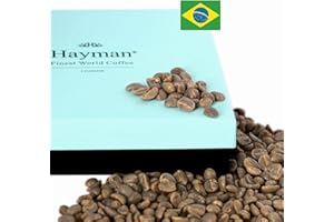 Hayman, 100% Brazil Fazenda Sao Paulo, Green Coffee Beans To Roast With Coffee Roaster Machine, 454g | Unroasted Brazilian Be