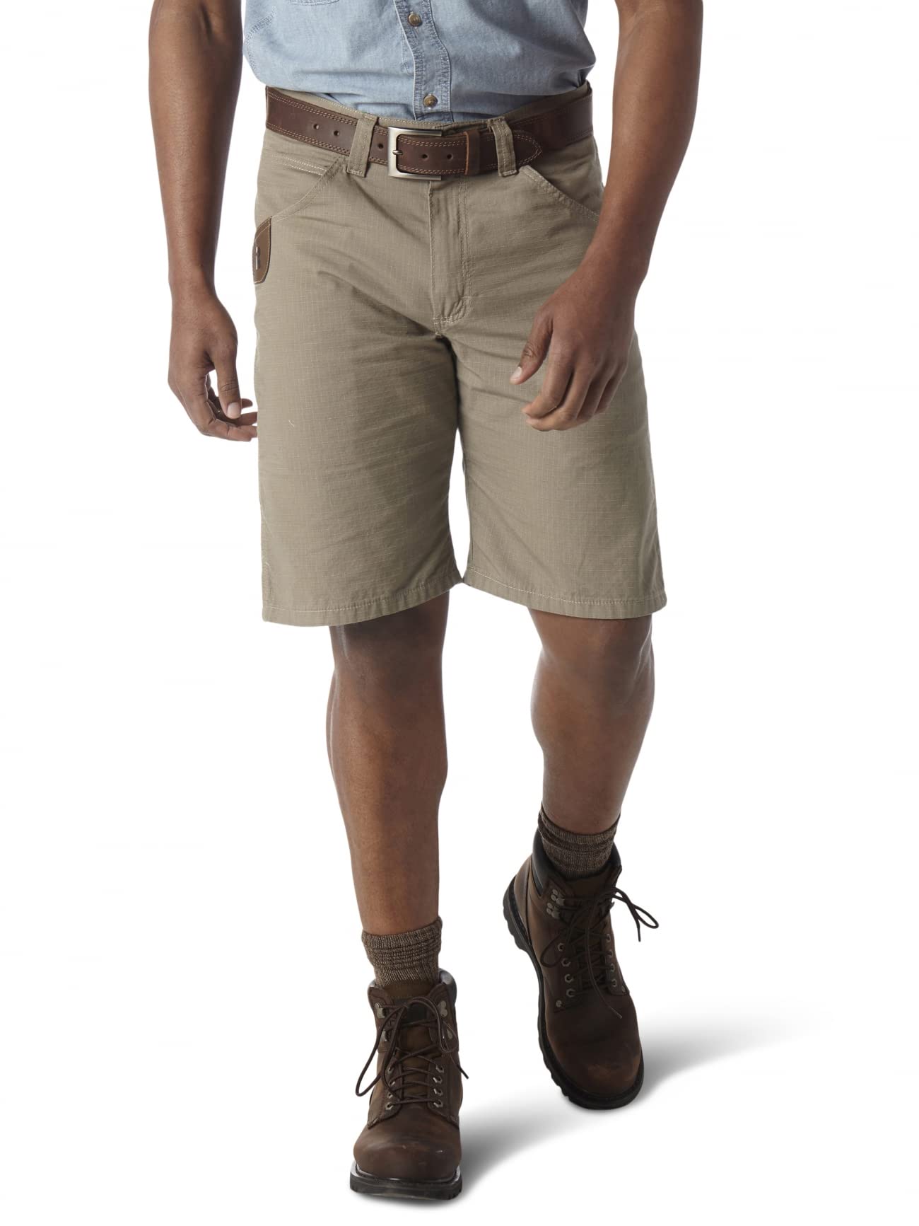 Photo 1 of Wrangler Riggs Workwear Men's Technician Short, Dark Khaki, 34