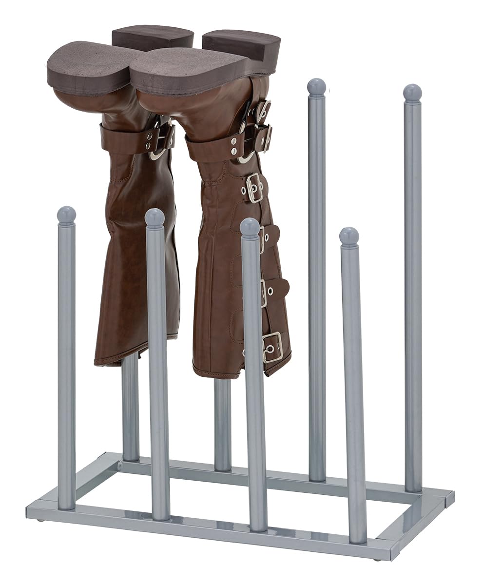 Pristine Grey Welly Boot Rack - Holds 4 Pairs of Wellies & Boots.