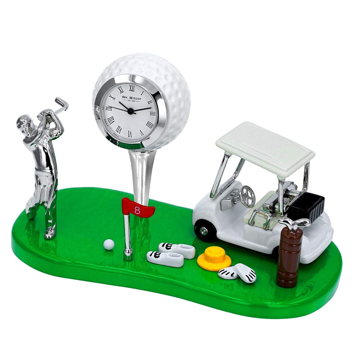 William widdop Miniature Clock - Golf Set