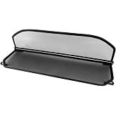 Wind Deflector for BMW 3-Series E93 (2007-2013) - Foldable - with Quick Release Fastener - Black | Windstop | Wind Blocker