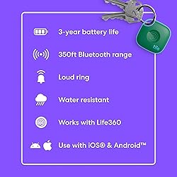 Tile by Life360 Mate - Bluetooth Tracker, Keys