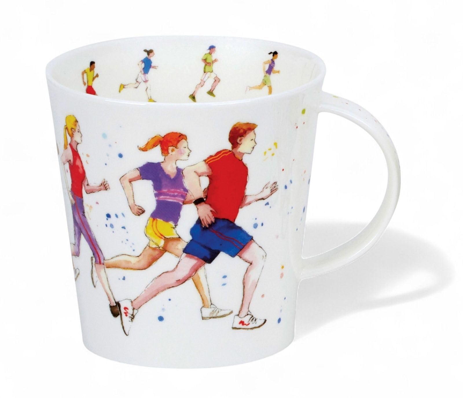 CA-GOTD-XX Going The Distance Runners Bone China Mug - Cairngorm Shape 0.48l