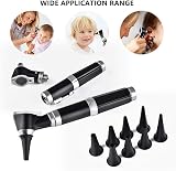 Jiusion 3X Otoscope with LED 8 Tips Storage Case for Doctor Nurse Adult Kid Pet view 4