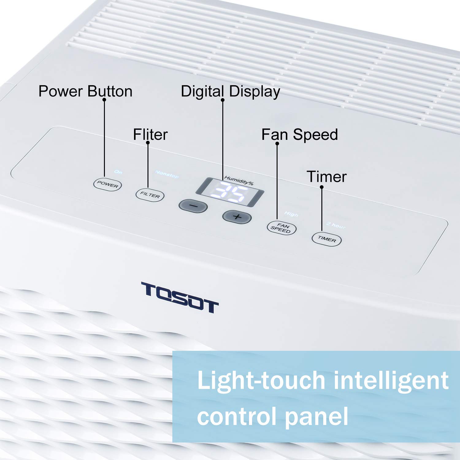 TOSOT 50 Pint with Internal Pump 4,500 Sq Ft Dehumidifier Energy Star - for Home, Basement, Bedroom or Bathroom - Super Quiet (Previous 70 Pint)