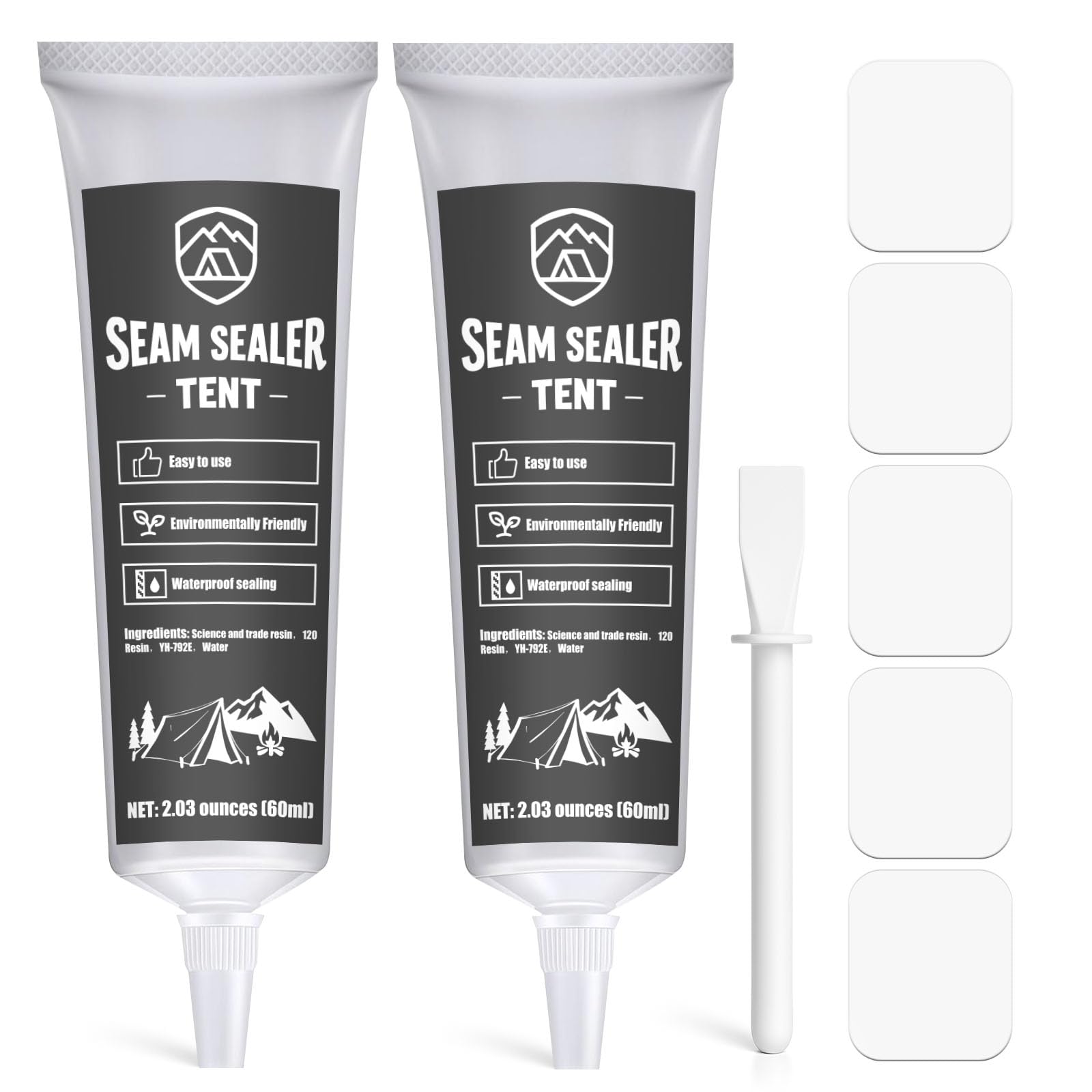 Tent Seam Tape Waterproof 65 Ft – White Hot Melt Sealing Tape, Single-Sided Fabric Repair Tape For PU-Coated Fabrics, Tents, Sportswear & Outdoor Gear