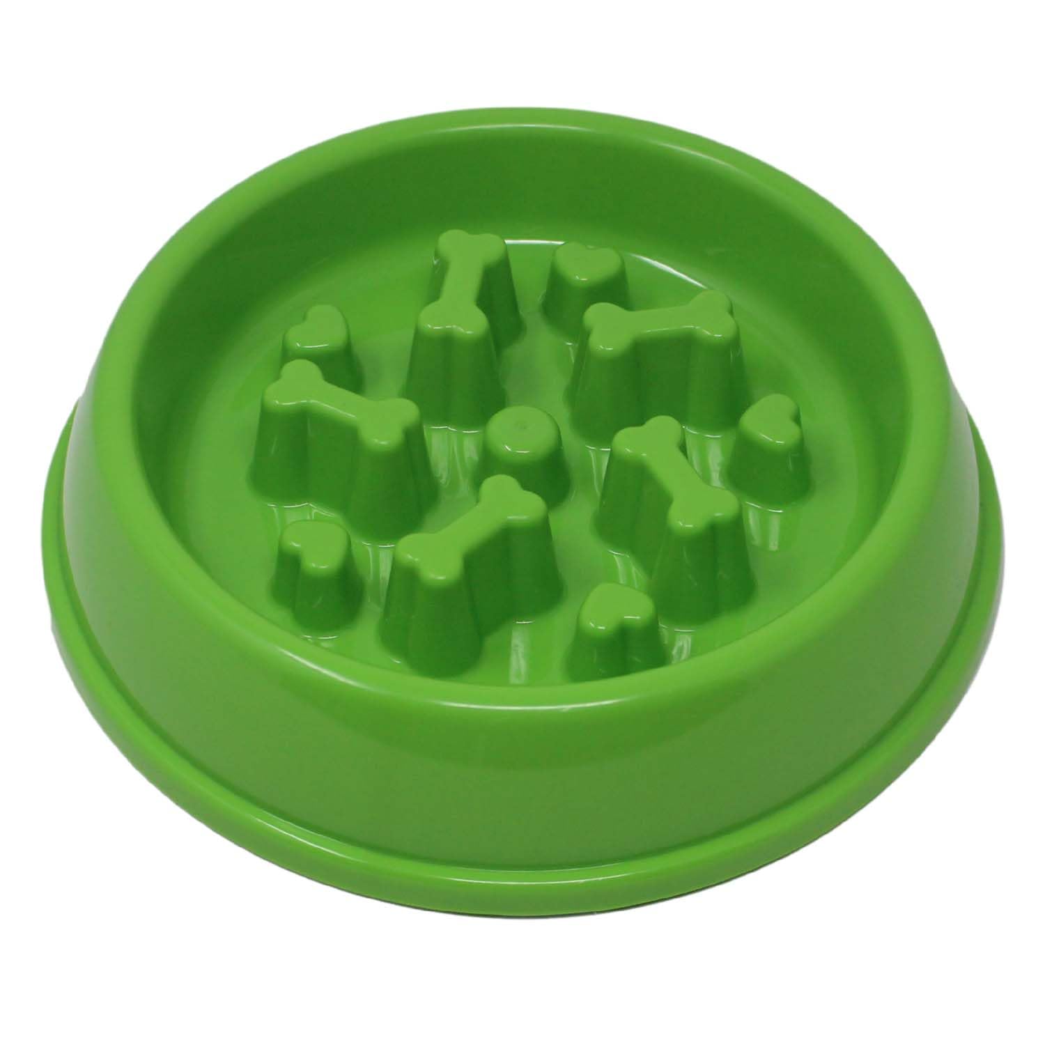 Smart Choice Slow Pet Dog Puppy Feeder 9" Bowl Anti-Skid Base (Blue)