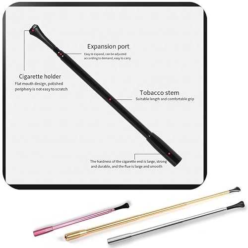 old fashioned long cigarette holder Eitonbu Audrey Style Vintage Extendable Cigarette Holder,Vintage Metal Long  Cigarette Hlder,Long Old-Fashioned Cigarette Holder for Costume  Cosplay,Inspired by BAT's(Rose Gold) ﻿ in Kenya