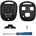 QIXIUBIA 3 Buttons Replacement for Lexus Keyless Entry Remote Key Fob Case Fit for Lexus GS300 GS400 GS430 GX470 IS300 LS400 LS430 LX470 RX300 RX330 RX350 RX400h RX450h SC430 (1 Black)