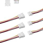 Bridgold 20 Pairs JST-XH 2.54 4Pin Connector Balance Plug Lead Socket. | Plug Lead Socket Male and Female with 100mm Silicone Wire Cables,4 pin jst connector