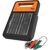 Gallagher S30 0.3J Solar Electric Fence Charger, 20 Mile Range | Solar Energizer for Livestock, Poultry, Gardens and Predator Control; Long-Life Lithium Battery and Weather-Resistant Design