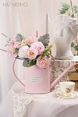 N&T NIETING Real Look 25Pcs Artificial Foam Roses with Stems for DIY Weddings view 3