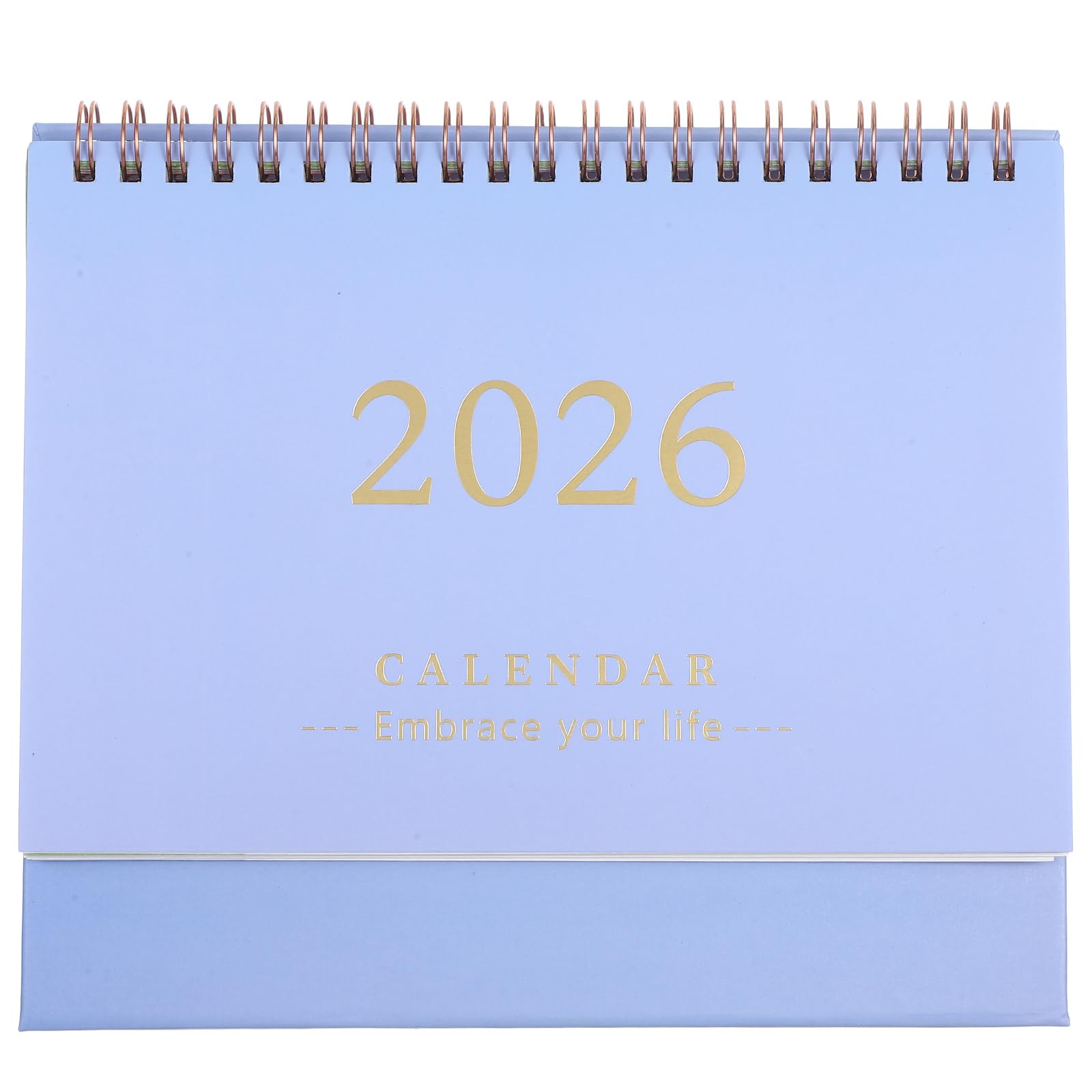 Desk Calendar 2025-2026: Standing Flip Desktop from July 2025 to December 2026, 18 Month Twin-wire Binding with To-do List - Ideal for Home Office Desk(Purple)