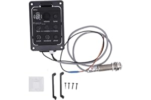 WALFRONT Acoustic Electric Guitar Preamplifier Tuner Guitar Preamp Equalizer Guitar Pick Up Band Preamplifier EQ Equalizer