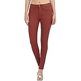 WAYRUNZ Womens Hyper Ultra Stretch Comfy Pants Colored Mid-Rise Skinny Jean Juniors Jegging